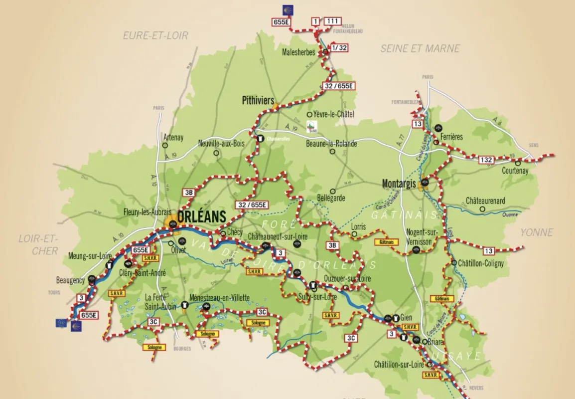 Carte du GR13